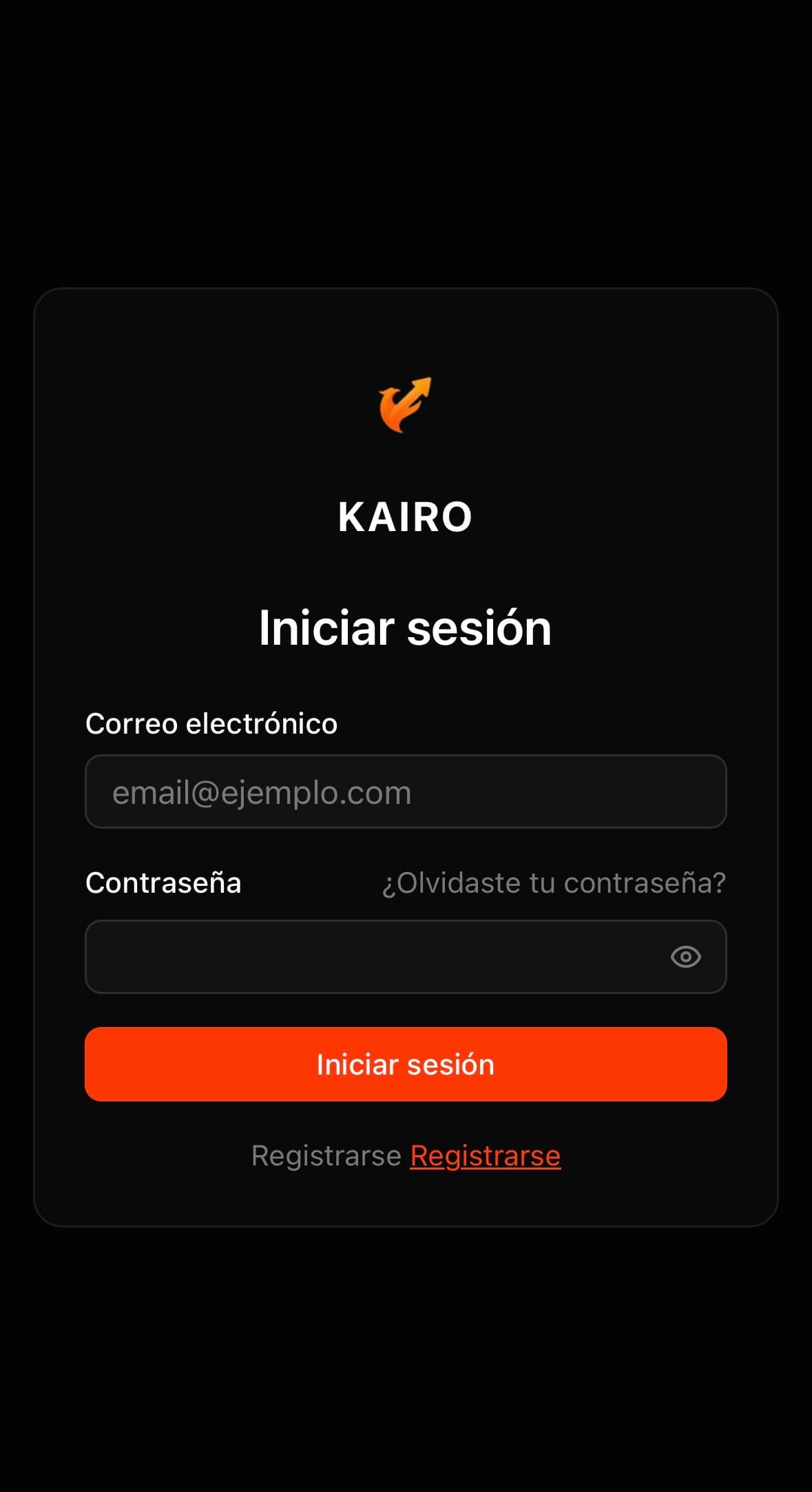 Kairo app - Vista de hábitos diarios completados
